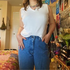 white vintage polo tank top - BRAND NEW! 💟🪩